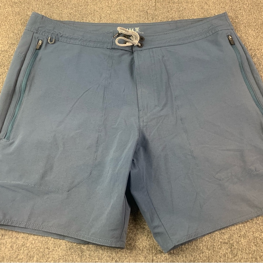 Roark Mens Beach Swim Board 7" Shorts Size 36 Grayish Blue